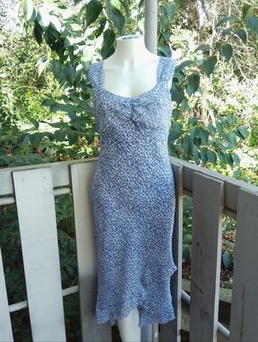 NOT FOR SALE Y2K Floral Cottagecore Chiffon Asymmetrical Babydoll Midi Dress